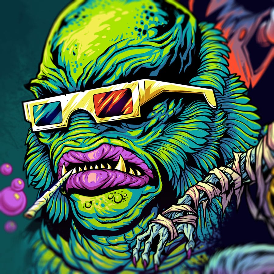 Monster Smash Unisex classic tee - Flyland Designs, Freelance