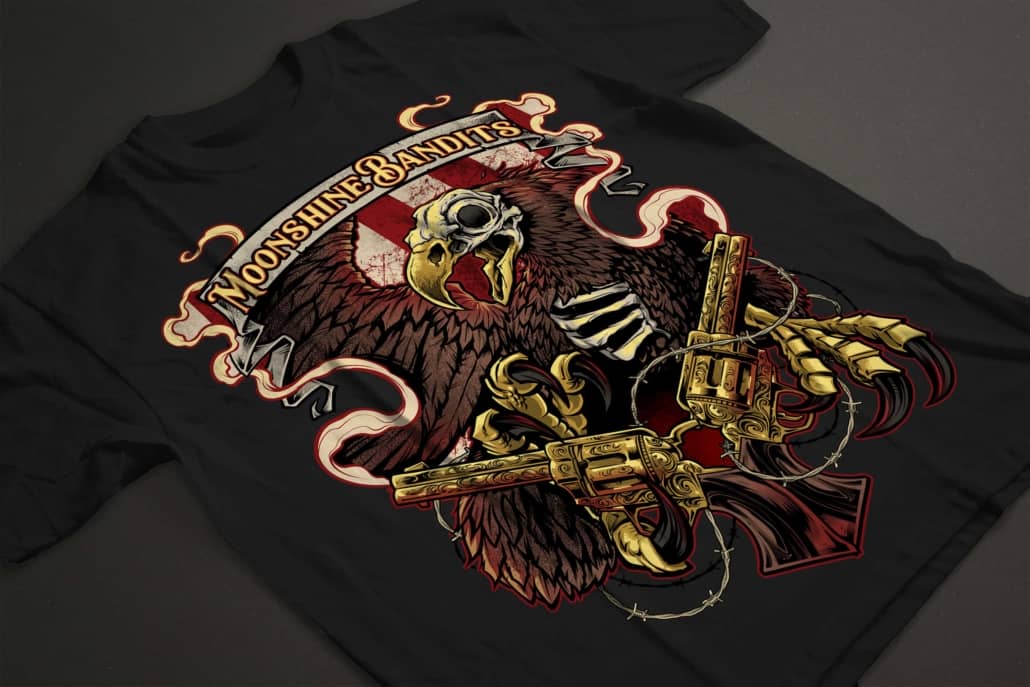 Moonshine Bandits Skeleton Eagle