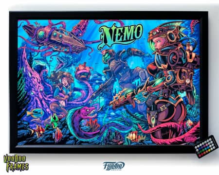 My Custom Illustration of  the Nemo underwater scene looks amazing all bright  colors lit up in the new  LED