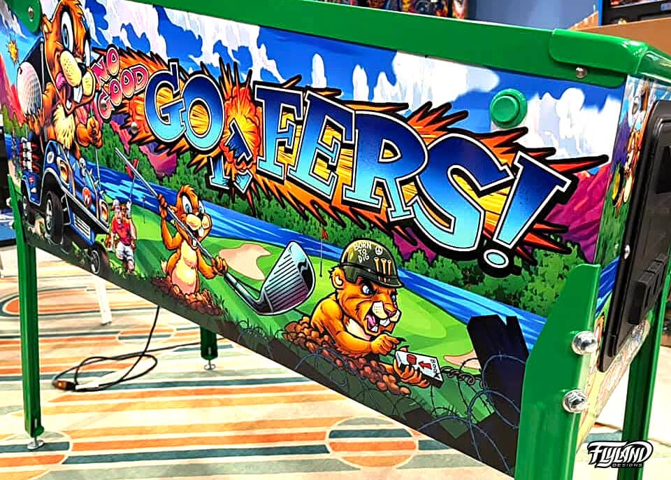 No Good Gofers Cabinet 5-Piece Wrap Decal Set - Flyland Designs