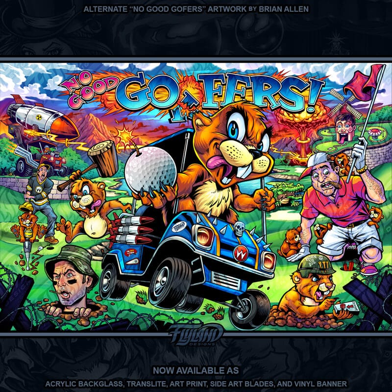 No Good Gofers Alternate Translite - Flyland Designs, Freelance