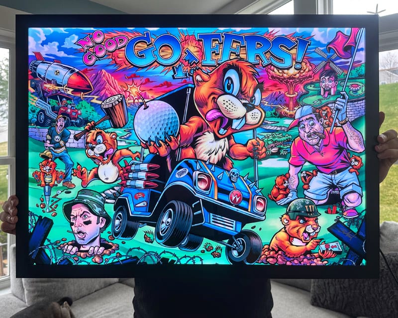 No Good Gofers Alternate Translite - Flyland Designs, Freelance