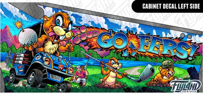 No Good Gofers Cabinet 5-Piece Wrap Decal Set - Image 8