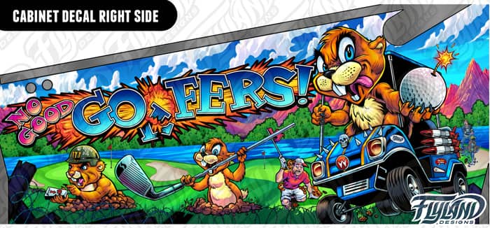 No Good Gofers Cabinet 5-Piece Wrap Decal Set - Image 9