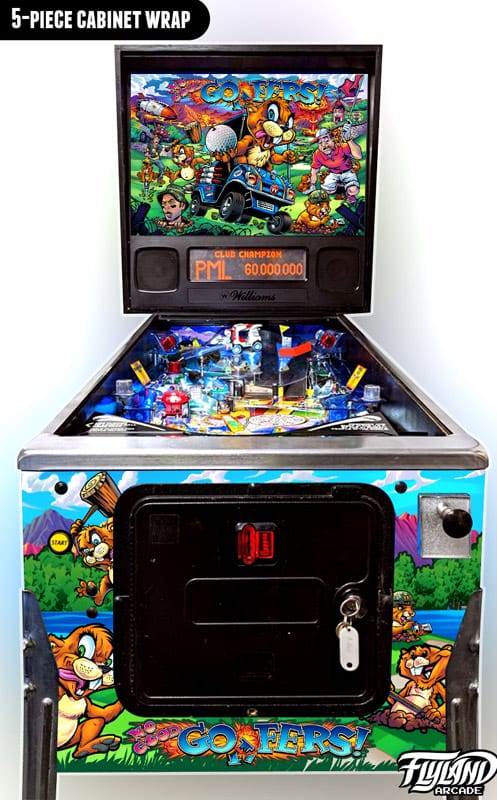 No Good Gofers Cabinet 5-Piece Wrap Decal Set - Flyland Designs