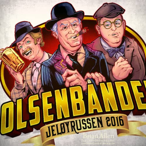 Olsenbanden caricatures for Russ logo