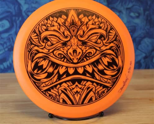 Limited Edition artwork by Brian Allen printed on Disc Golf Discraft discs printed by Detroit Disc Company