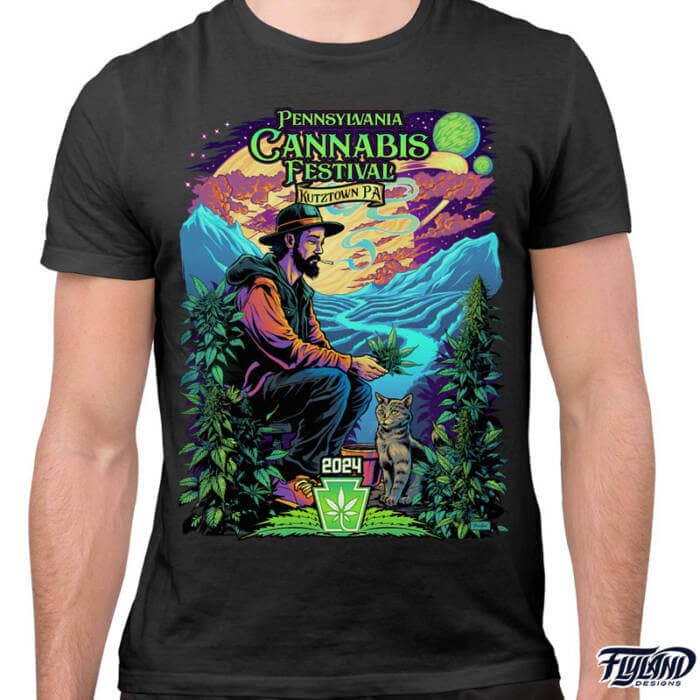 PA Cannabis Festival 20 T-Shirt Artwork by Brian Allen