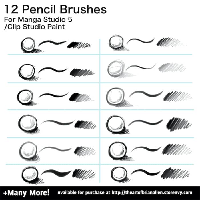 Clip Studio Paint (Manga Studio 5) Brushes Volume 1 - Image 6