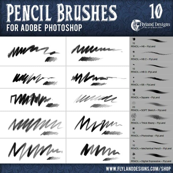 Images of custom photoshop brush