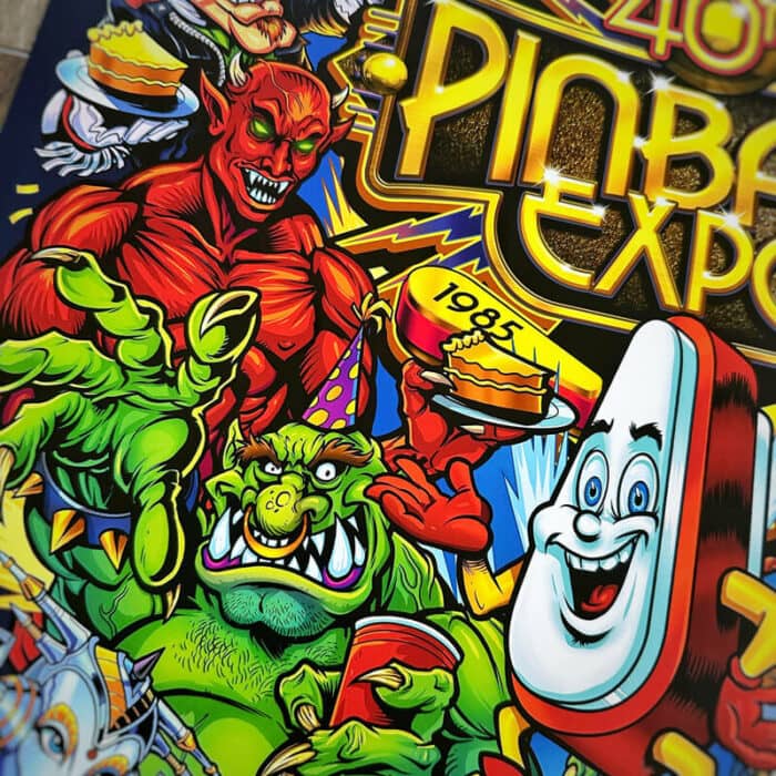 Pinball Expo 2024 Artist Proof Art Print 18"x24" - Image 9