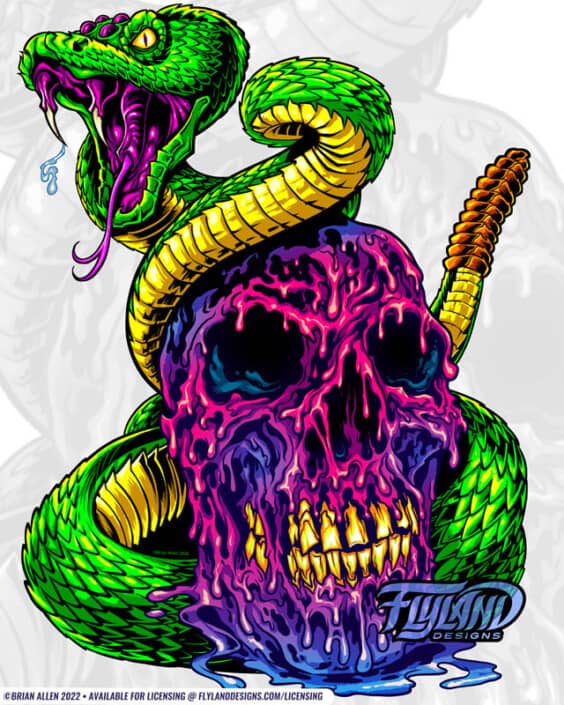 Goldrush Snake Artwork by freela