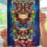 Psychedelic Tiki Totem Gods Art Print artwork by Brian Allen