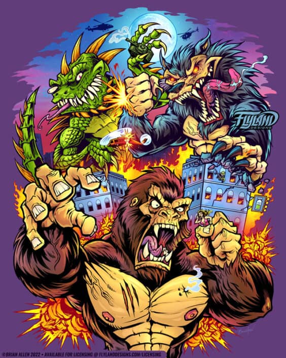 Rampage Monsters Tribute Artwork