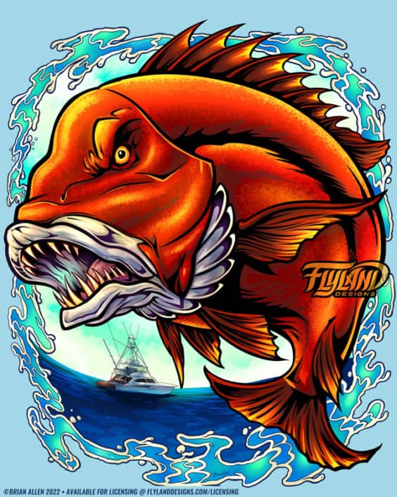 Red Snapper Artwork by freelance