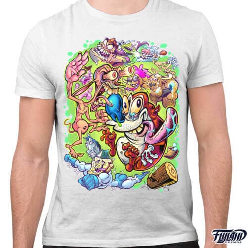 Ren and Stimpy T-Shirt Artwork by Brian Allen