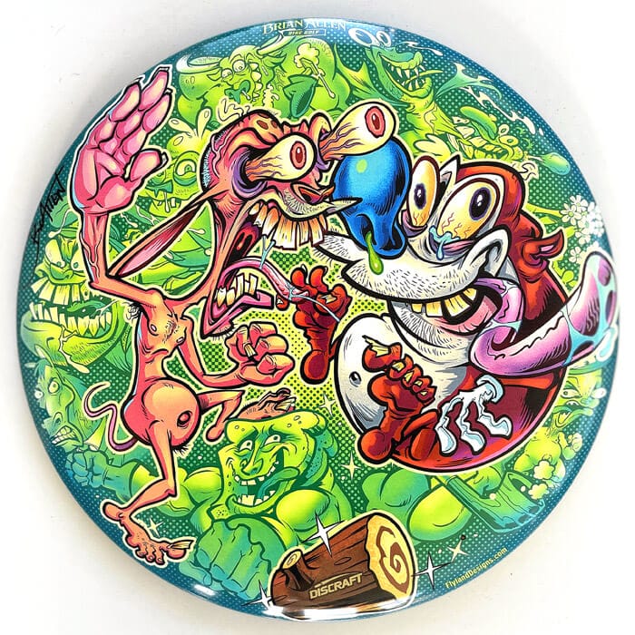 Ren and Stimpy Tribute SuperColor Discraft Buzzz - Flyland Designs