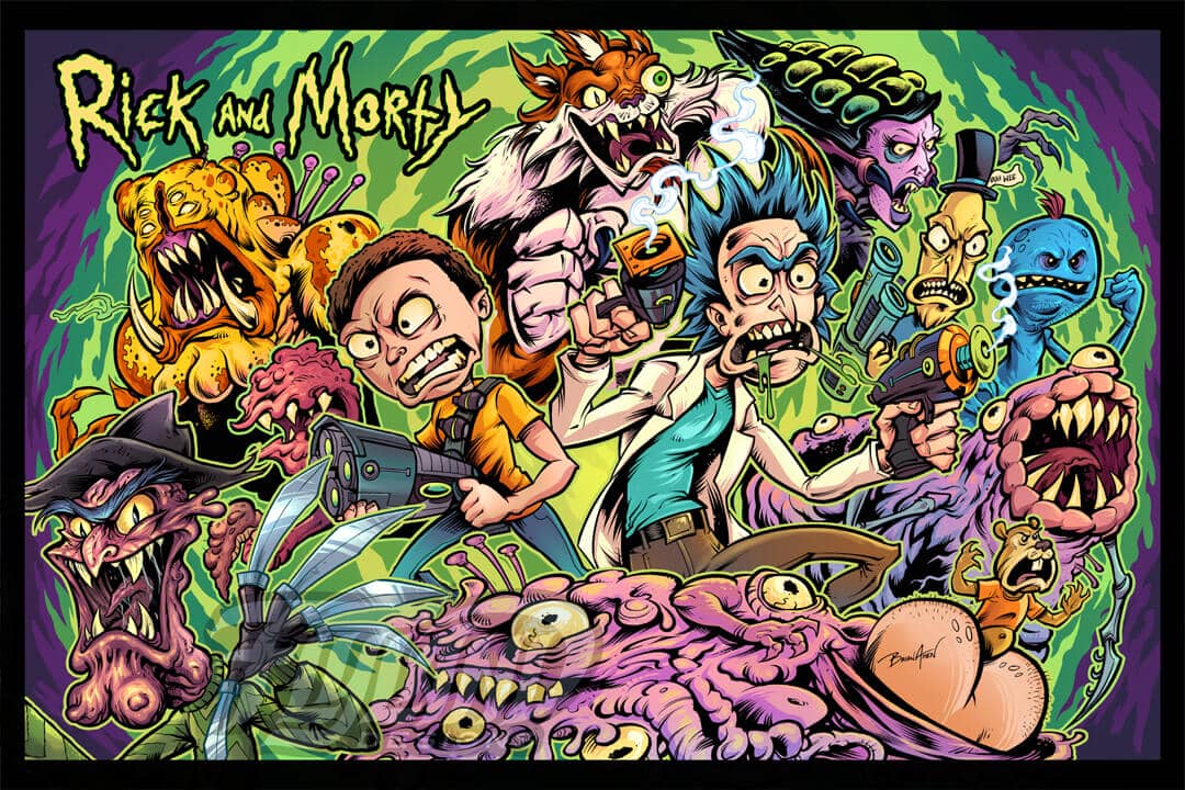 Alternate Artwork of Rick and Mo