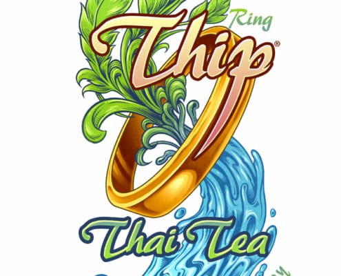 I was recently hired by Ring Thip to reinvent their packaging for their Thai Tea.  They wanted a bolder and more contemporary design, as they make a push to reach more retail markets.  I created the label for their showcase Thai Tea product, as well as lab