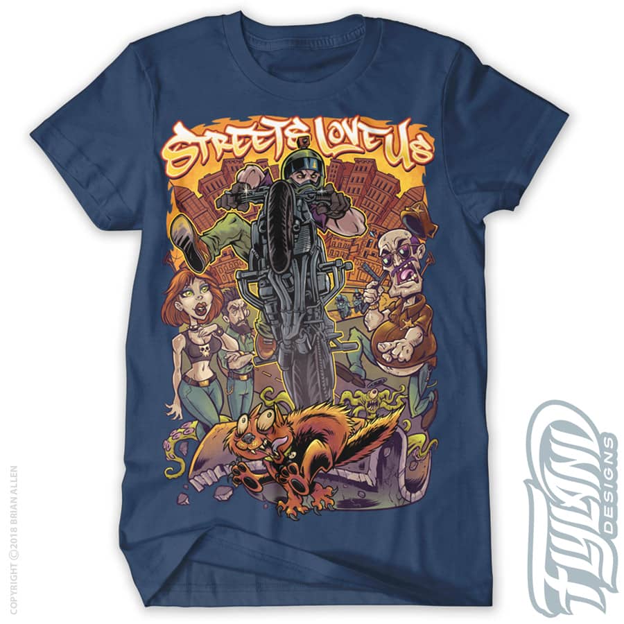 Street Urban Gangster Style T-Sh