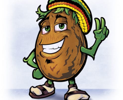 Marijuana Seed Mascot Character