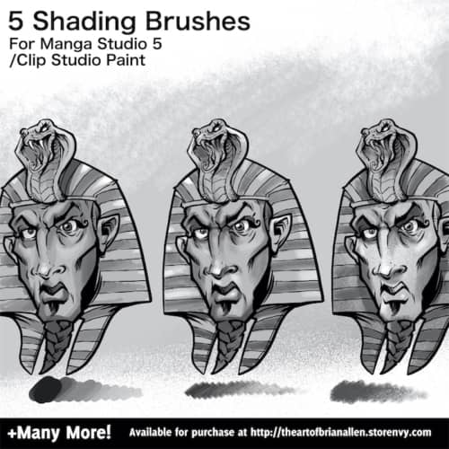 Brush Presets for custom Shading Brushes for Manga Studio 5