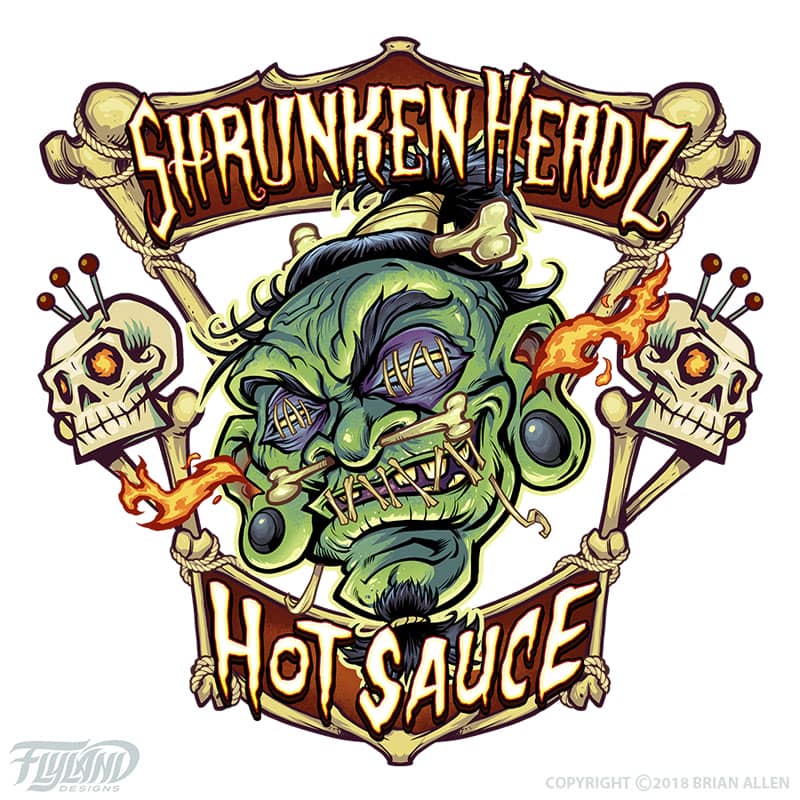 Hot Sauce Label Illustrations