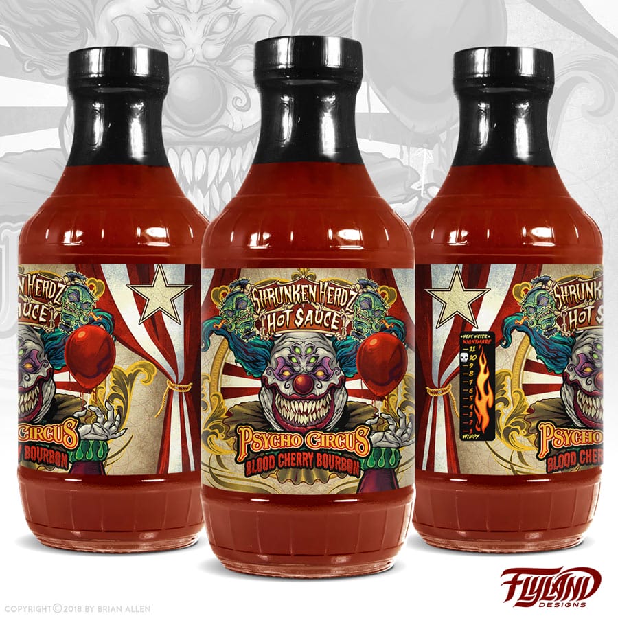 Hot Sauce Label Illustrations