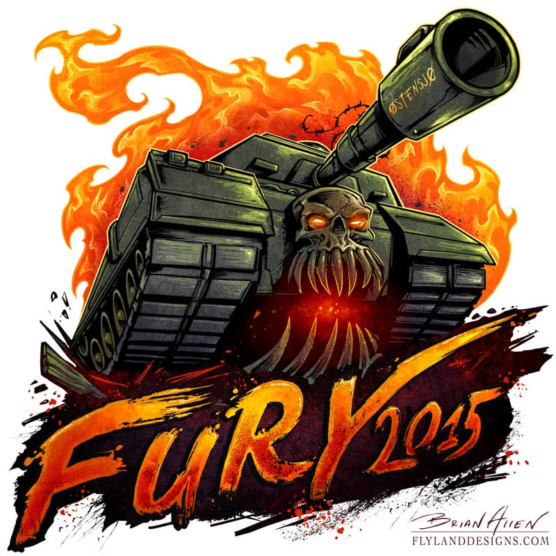 Logo design I created for a Russebuss theme in Norway, as part of the Russefeiring tradition, of a tank with a skull on it.