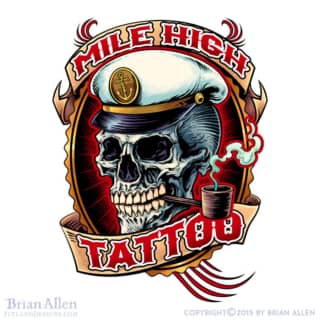 Tattoo shop custom logos of sail