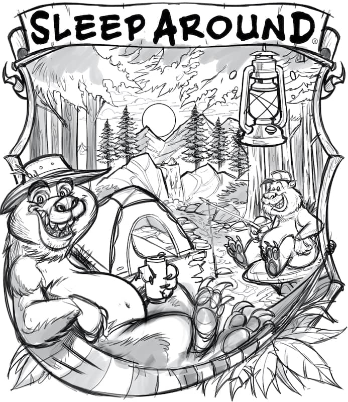 Camping Animals Designs