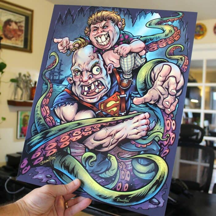 Sloth Loves Chunk Goonies Parody art print - Image 2