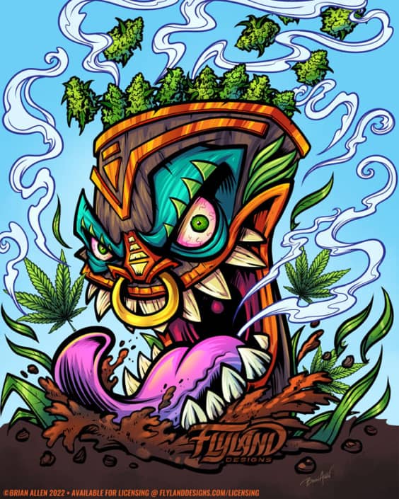 420Tiki Artwork by freelance ill