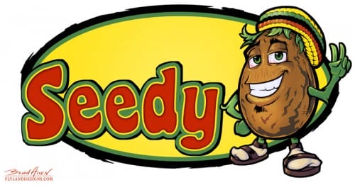 Marijuana seed mascot character