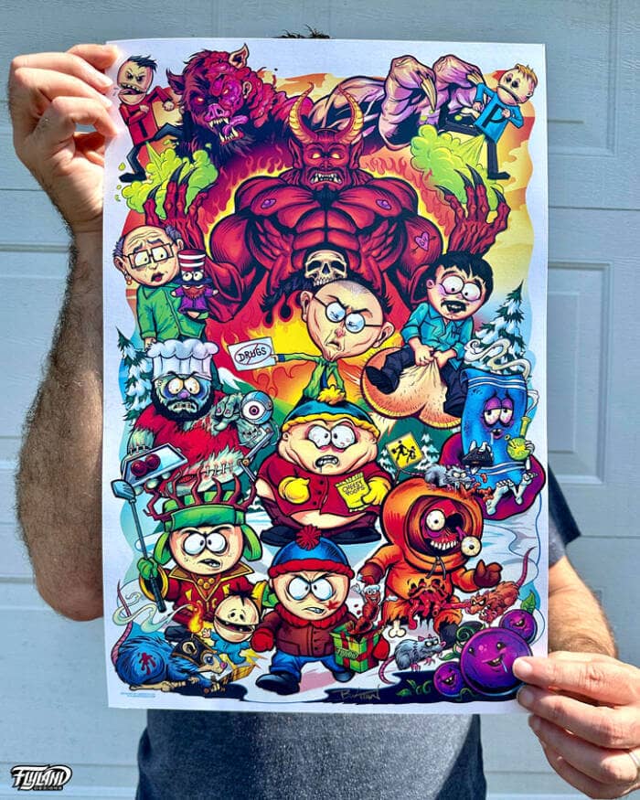 South Park Tribute Art Print - Image 3