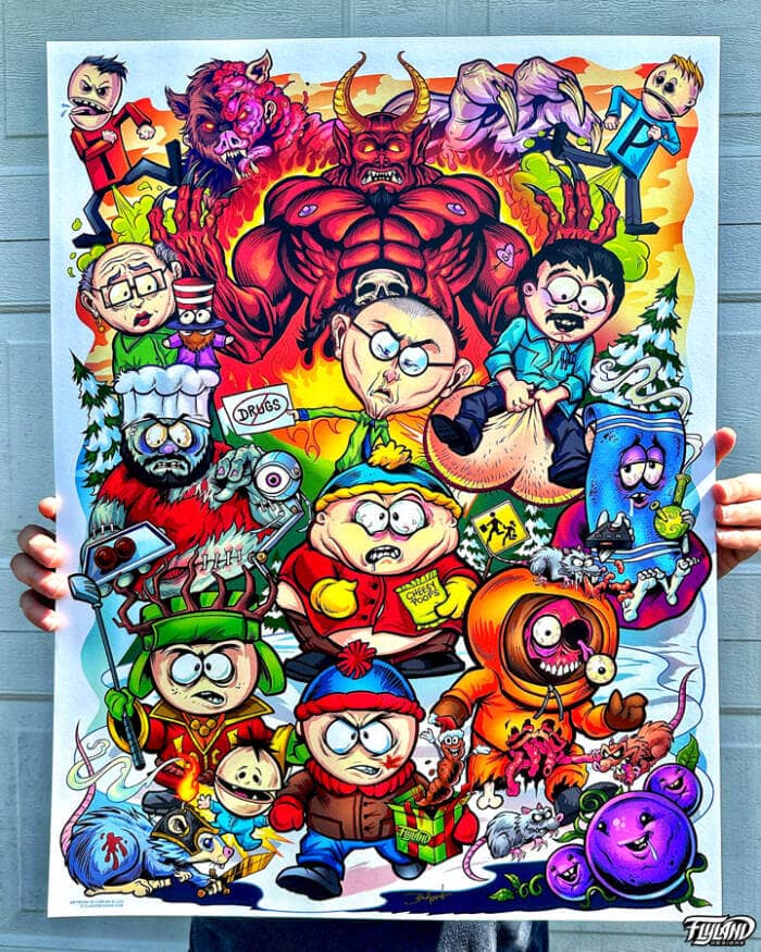 South Park Tribute Art Print - Image 2