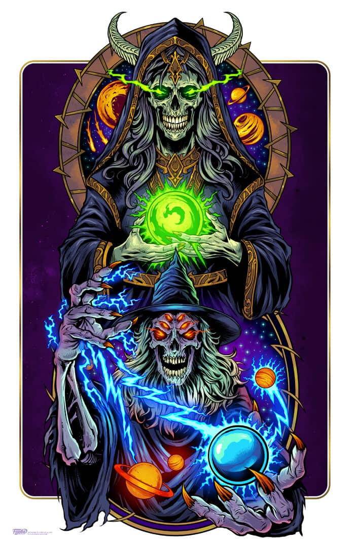 Wizard and Sorceress Art Print 11"x17"