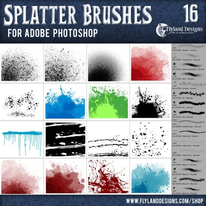 Images of custom photoshop brush