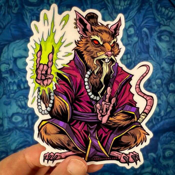 TMNT Master Splinter Vinyl Sticker - Image 2