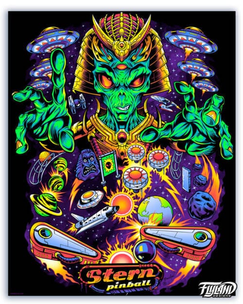 Stern Alien Overlord 11x14 Art Print - Flyland Designs, Freelance