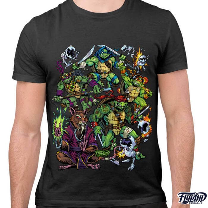 TMNT Heroes T-Shirt Artwork by Brian Allen