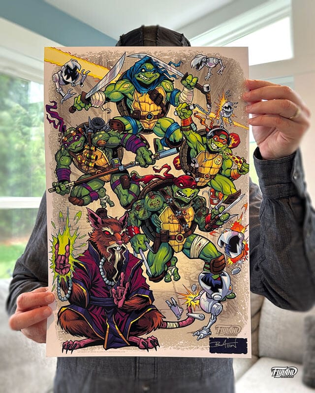 TMNT Heroes Tribute 11x17 Art Print - Flyland Designs, Freelance