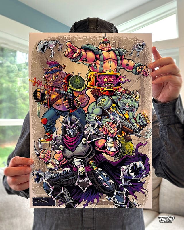 ARTWORK ラビュリンス TMNT Villians Tribute 11x17 Art Print - Flyland Designs, Freelance