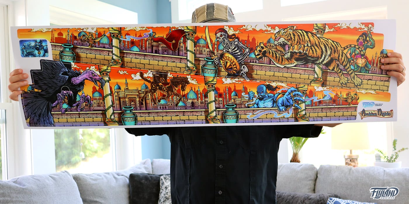 Tales of the Arabian Nights Side Art Blades for Pinball Machines