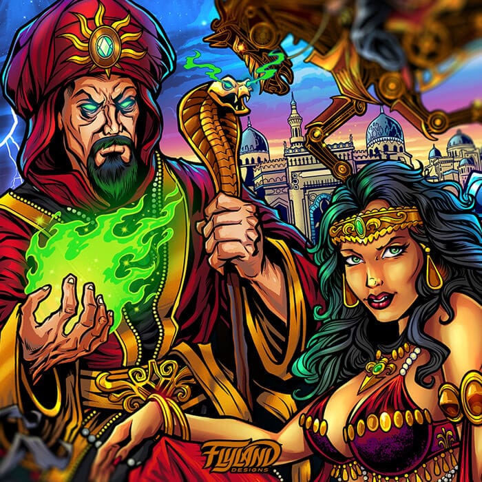 Tales of the Arabian Nights Alternate Translite - Flyland Designs