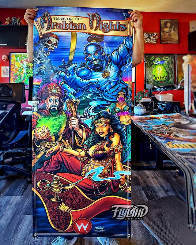 Tales of The Arabian Nights Vertical Vinyl Banner - Flyland