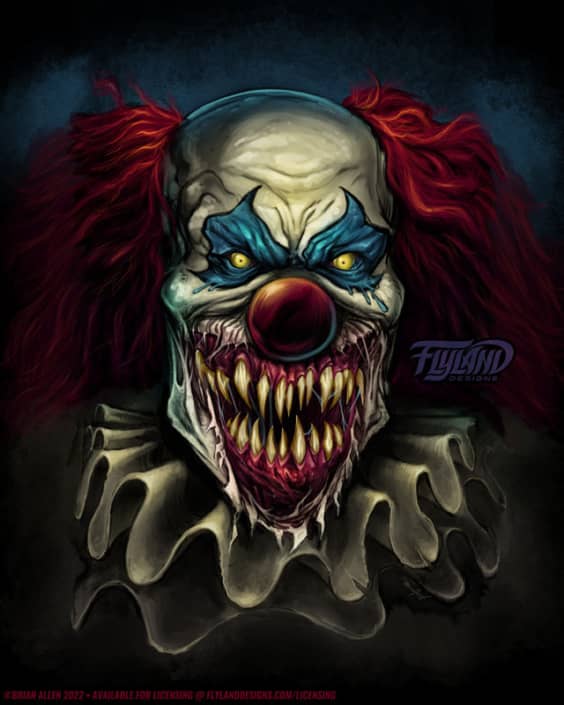 Terror Clown Artwork by freelanc