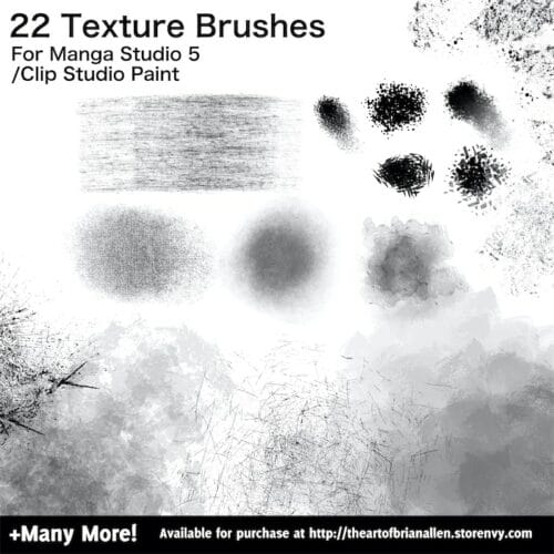 Clip Studio Paint (Manga Studio 5) Brushes Volume 1
