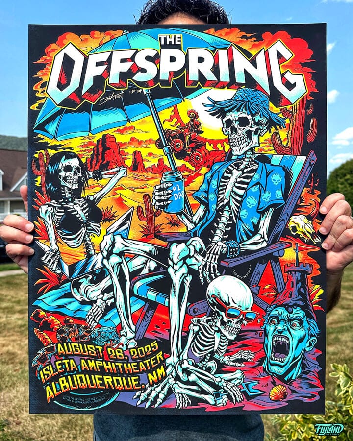 The Offspring Albuquerque NM 2025 STANDARD EDITION Gig Poster