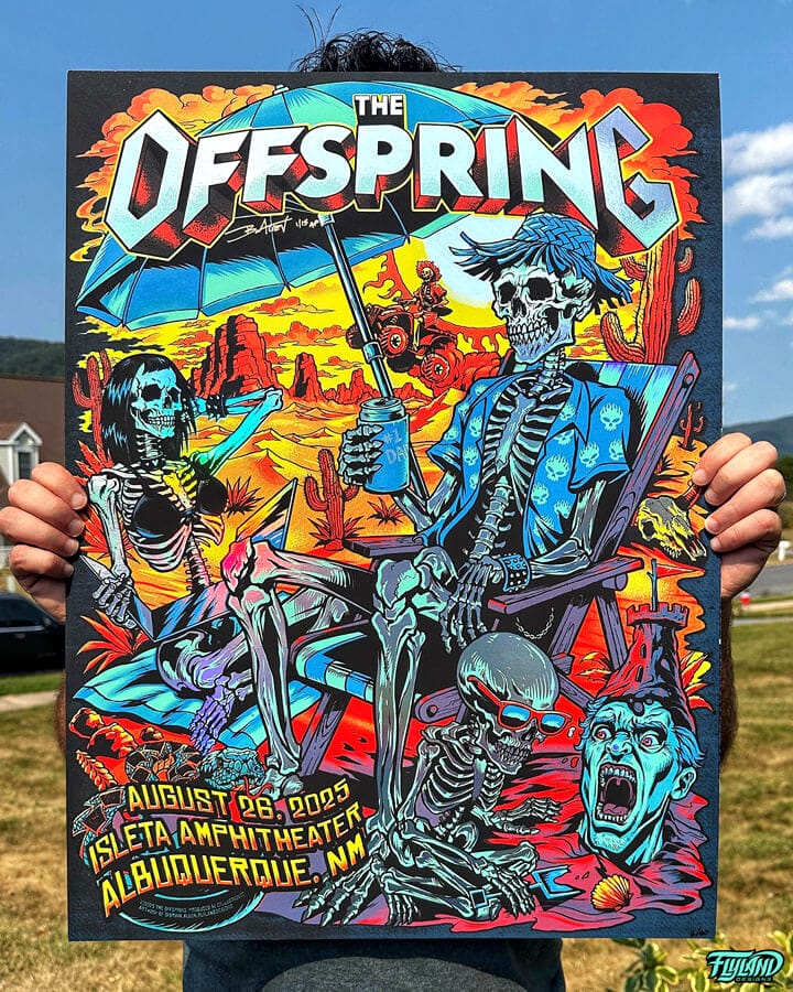 The Offspring Albuquerque NM 2025 FOIL EDITION Gig Poster